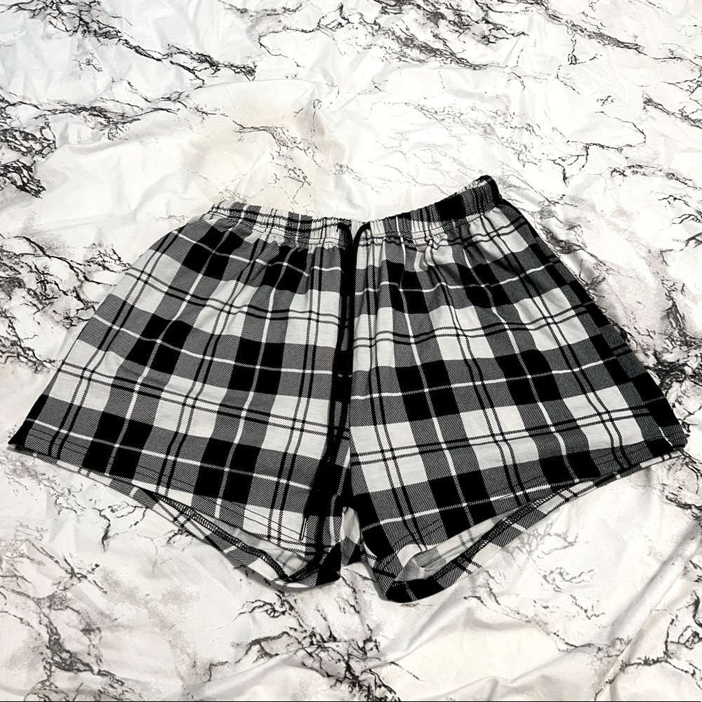 Plaid Pajama Shorts